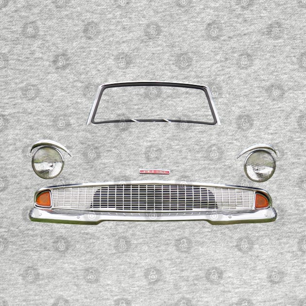 Ford Anglia 105E 1960s British classic car minimal grille photo by soitwouldseem